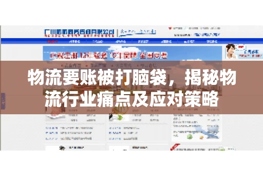 物流要账被打脑袋，揭秘物流行业痛点及应对策略