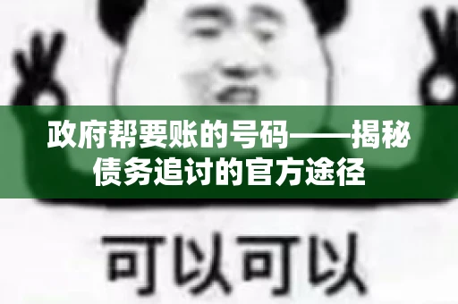 政府帮要账的号码——揭秘债务追讨的官方途径