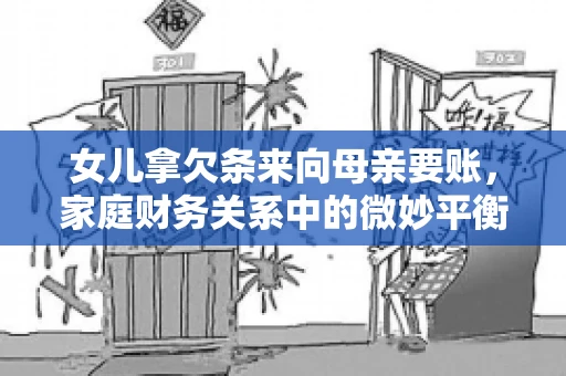 女儿拿欠条来向母亲要账，家庭财务关系中的微妙平衡