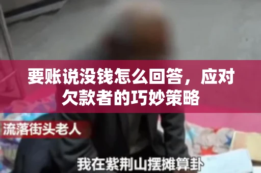 要账说没钱怎么回答，应对欠款者的巧妙策略