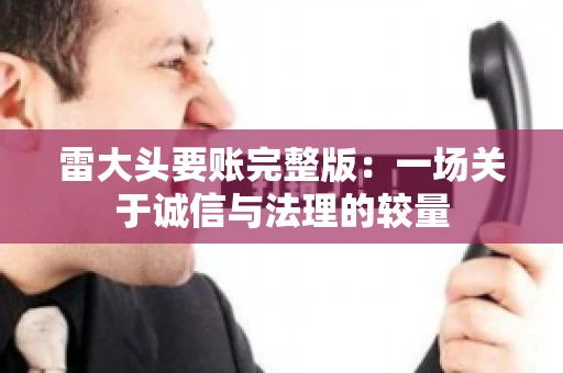 雷大头要账完整版：一场关于诚信与法理的较量