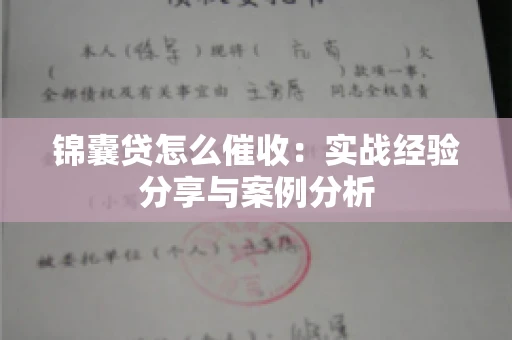 锦囊贷怎么催收：实战经验分享与案例分析